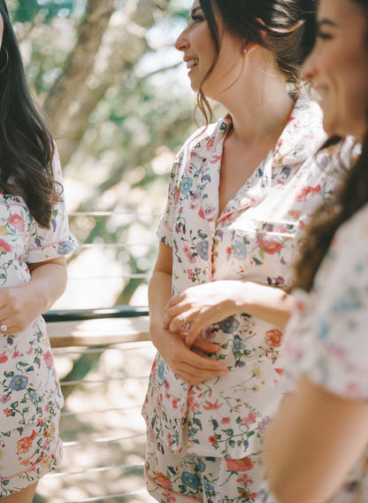 The Sally Pajama Set in Garden Floral