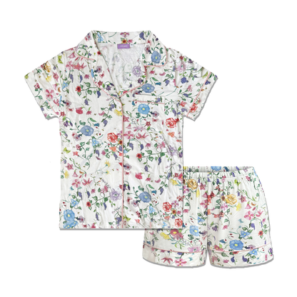 The Sally Pajama Set in Garden Floral